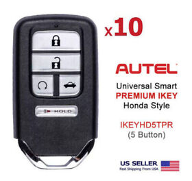 Ikeyhd5tpr 10x Autel Ikey Universal Smart Key Honda Premium Style 5 Button