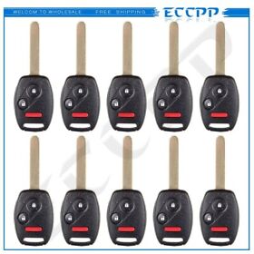 E80082901cp 10x Uncut Ignition Key Keyless Entry Car Remote Transmitter Fob For Honda Id 46