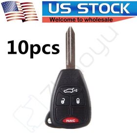 E99225801cp 10x Uncut Keyless Entry Car Key Remote Fob Case Shell For Dodge Caliber