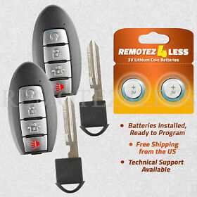 R4l-11042059 2 For 2019 2020 Nissan Titan Replacement Remote Keyless Entry Suv Key Fob 4b Rs