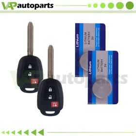 Ic82126301s 2 For Toyota Rav4 2013 2014-2018 Uncut Car Key Keyless Remote Fob Transmitter
