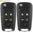 10105757 2 Pcs Keyless Uncut Car Key Shell Case For Buick Encore Regal Chevy Sonic 10-17