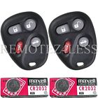 25695955 25695954 Remote P N Replacement 2 Entry Keyless Fob