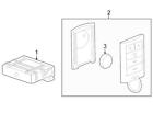 25946298 Gm New Oem Remote Control Transmitter For Keyless Entry And