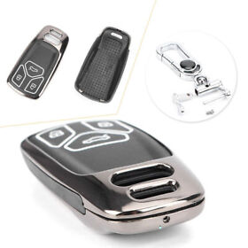 A8superior 3 Buttons Remote Key Fob Case Shell Chain Fit For 2017 Audi A4 A6
