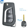 3b-433-4d67-toy43 Keymaster Upgraded Flip Remote Key Fob For Toyota Prado Kluger