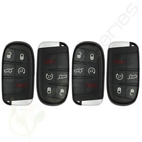 Cb834153s02 4 For 2017 2018 2019 2020 2021 Jeep Compass Remote Key Fob Shell Case 5 Button