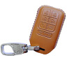 4350397837 Alegender Hand Sewing Leather Brown Key Bag Cover Remote Case