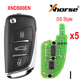 Xnds00en 5x Xhorse Ds Style Wireless Remote Key 3 Buttons For Vvdi Tool