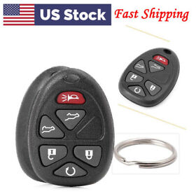 6 Buttons Control Remote Key Fob Replacement Fit Gmc Yukon Tahoe Escalade Pair