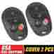89742-aa040 04-08 Gaatu For Toyota 2 Pcs New 4 Buttons Fob Keyless Entry Replacement