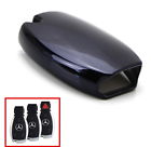Aa3358-black Ijdmtoy Chrome Black Tpu Key Fob Case For Mercedes Cla
