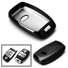 Aa3421-black Ijdmtoy Chrome Black Tpu Key Fob Case Cover For Kia
