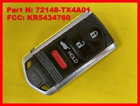 Acura 72148tx4a01 Oem 2013 - 2015 Rdx Smart Key Remote Driver 2