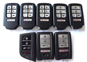 Kr5t4x Acura & Honda 3 Oem Lot Of 8 And Smart Key Keyless Remote Fob Transmitter
