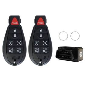 Xz-kp-ls705 Adauris 2pcs Key Fob Keyless Entry Remote Replacement Chrysler Town And Count