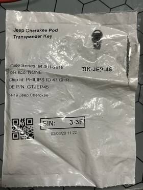 Aftermarket Gtjep45 Jeep Cherokee Key Fob Transponder Chip Philips Id47 2014-2019 Oem