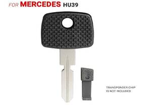 Hu39p-si Aftermarket Products 2 New Replacement Transponder Key Shell For Mercedes Hu39 -si/s4with Chip Holder