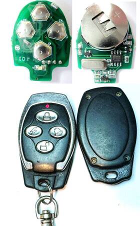 Rt1527 Aftermarket Products Ndr433 Keyless Remote Entry 4 Button Car Starter Red Led Transmitter