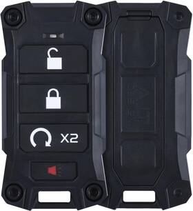 00658 Ajt Design Replacement Key Fob Case For Ram 2019 - Custom Made In Usa Black