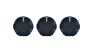 Ajt Design Climate Knobs Tundra Black Blue Screws Tcbkblue