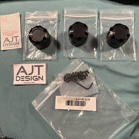 Tu-ajtcck14-blkm Ajt Design Climate Knobs 2014-2021 Tundra - 3 Pack Black