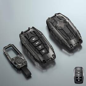 Aoks46e01 Aoocar Gunmetal Zinc Alloy Key Fob Cover For Toyota Tundra 2022-2025 1 Pcs