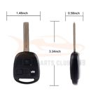 Autopartsclub2018 Ap817430a1c18 For Uncut Master Car Key Keyless Entry Remote Fob Transmitter