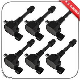 App070630s01 App-autoparts 6pcs Ignition Coils For Nissan Maxima Altima Quest Murano 3.5l V6 Uf349