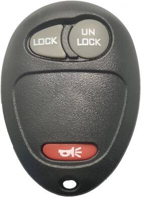 Alcl21 Arruweer Keyless Entry Remote Car Key Fob Shell Case 3 Buttons Pad Replacement Black