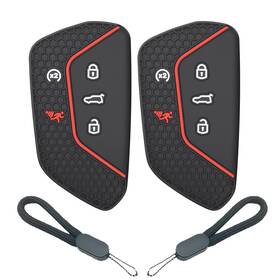Afg-rjdk-gaoerfu45j-004 Atfigii Key Fob Cover For Vw Id.4 Atlas Golf Gti Teramont Silicone Protector 2pcs