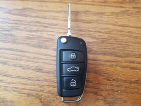 81a837220j Audi Nbgfs1271m 81a 837 220j Factory Oem Flip Key Remote Fcc 4-button Mint