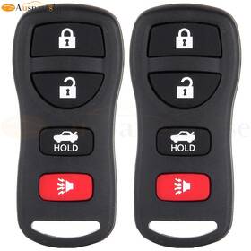 10105745 Auspartshouse 2 Pcs Keyless Remote Car Key Fob For Nissan Armada 350z Infiniti Q45 G35 2002-11