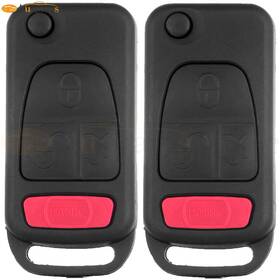 10105753 Auspartshouse 2 Pcs Remote Uncut Car Key Shell Case For Mercedes-benz C230 S500 1994-1997 10105753 Auspartshouse 2 Pcs Remote Uncut Car Key Shell Case For Mercedes-benz C230 S500 1994-1997
