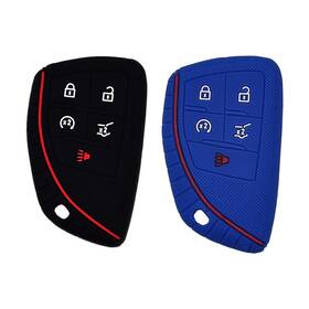 Autobase 880142657252 Silicone Key Fob Cover For 2022-2026 Chevy Equinox Silverado 2-pack