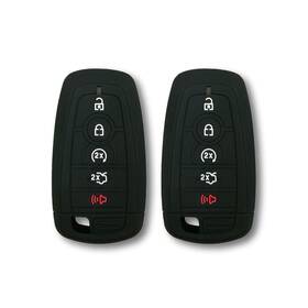 Mk1818 Autobase Silicone Key Fob Cover For 2024-2025 Ford Explorer Mustang F-150 2 Pcs