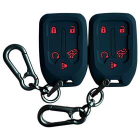 Mk1874 Autobase Chevy Key Fob Cover 2pc Compatible With Gmc Sierra Silverado 2023-2019
