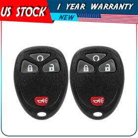 Ad84517401a Autodayplus 2x Remote Key Fob For Chevrolet Silverado Traverse Gmc Sierra Acadia 4 Buttons