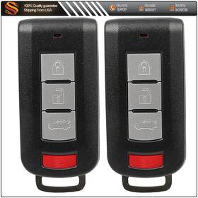 Ad84520201a Autodealspart 2x Remote Car Key Fob For Mitsubishi Lancer 2008-2016 Outlander 2008-2018