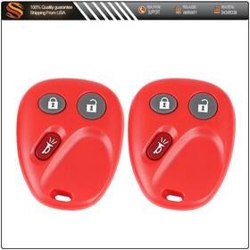 Aut12880101s Autodealspart For Chevrolet Silverado Gmc Sierra 2003-2006 Red Remote Control Car Key Fob
