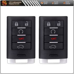Aut81764101s Autodealspart 2 Remote Car Key Shell For Cadillac Cts 2008 2009 2010 2011-2013 2014 Buttons