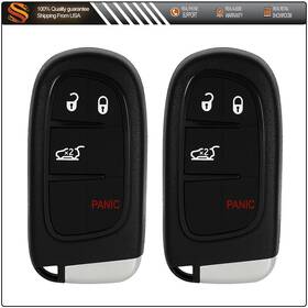 Aut83416101s Autodealspart 2 Remote Car Key Shell For Jeep Cherokee 2014 2015 2016 2017 2018 2019 4 Buttons
