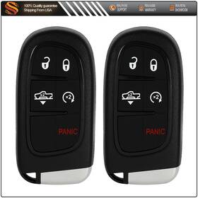 Aut83417001s Autodealspart 2 Remote Car Key Shell For Ram 1500 2500 2013 2014 2015 2016 2017 2018 5 Buttons