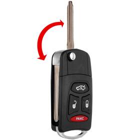 Autp99068901s Autodealsparts 2 Fits Jeep Wrangler Patriot 2009 2010 2011 2012 4 Buttons Remote Car Key Shell