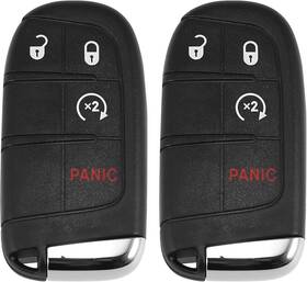 Rsm900 Autohaux 2pcs 433mhz Keyless Entry Remote Car Key Fob For Jeep Renegade/compass 4 Button