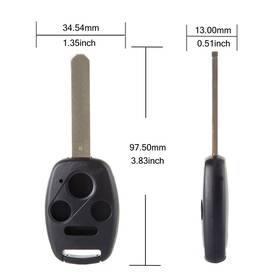 At057024s01 Autolight-store New Fit For 2009 2010 2011 2012 Honda Accord Remote Key Fob Shell Cover