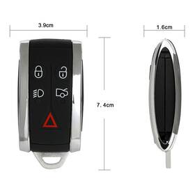 At125750s01 Autolight-store For Jaguar Xf Xj8 2009 2010 2011-2013 Key Fob Remote Shell Case 5 Buttons New