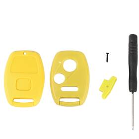 At128814s01 Autolight-store Yellow For Honda Civic Accord Cr-v Odyssey Remote Key Fob Shell Replacement New