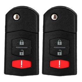 At834191s01 Autolight-store 2x Fit For Mazda Cx-7 Cx-9 2007-2012 Remote Key Fob Shell Replacement