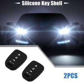 Automall Tech 723115994094 Smart Key Fob Cover Protector For Honda Civic Accord Cr-v Hr-v Black Pack Of 2